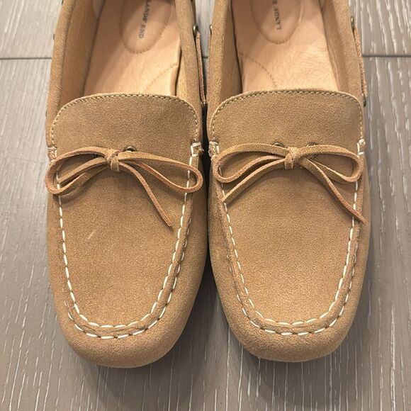 Tan Suede Loafers for Women - Picture 6 of 12